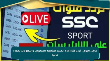 عاجل اليوم.. تردد قناة SSC الجديد لمتابعة المباريات والبطولات بجودة عالية